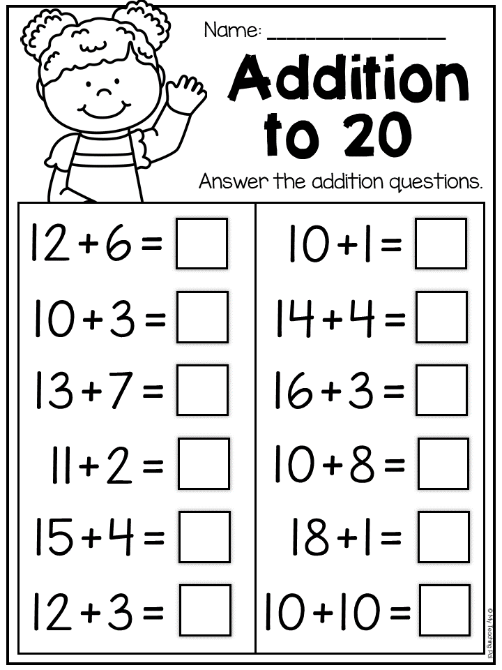 First Grade Math Worksheets