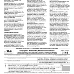 Form W 4 Wikipedia Free Printable W 4 Form Free