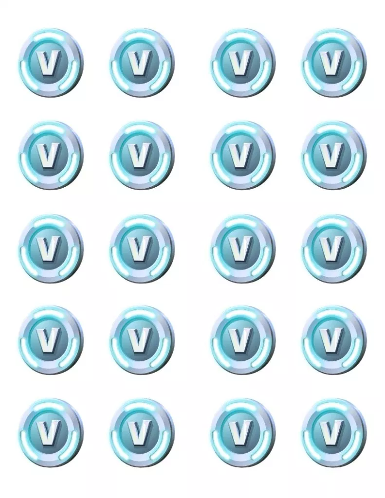 V Bucks Free Printable