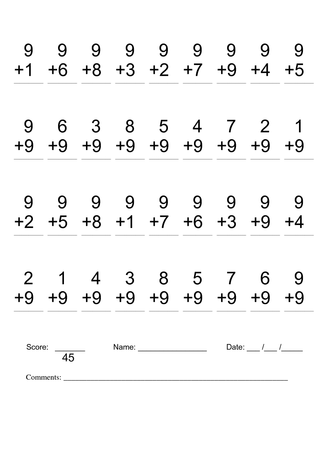 Free 2nd Grade Math Worksheets