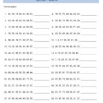 Free 4th Grade Math Worksheets Activity Shelter