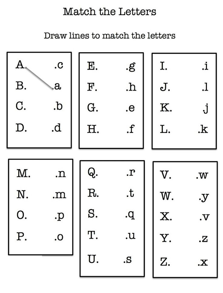 Abc Worksheets For Kindergarten