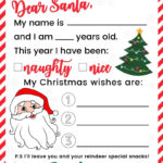 Free Adorable Printable Letter To Santa 1 Bonus Mailing