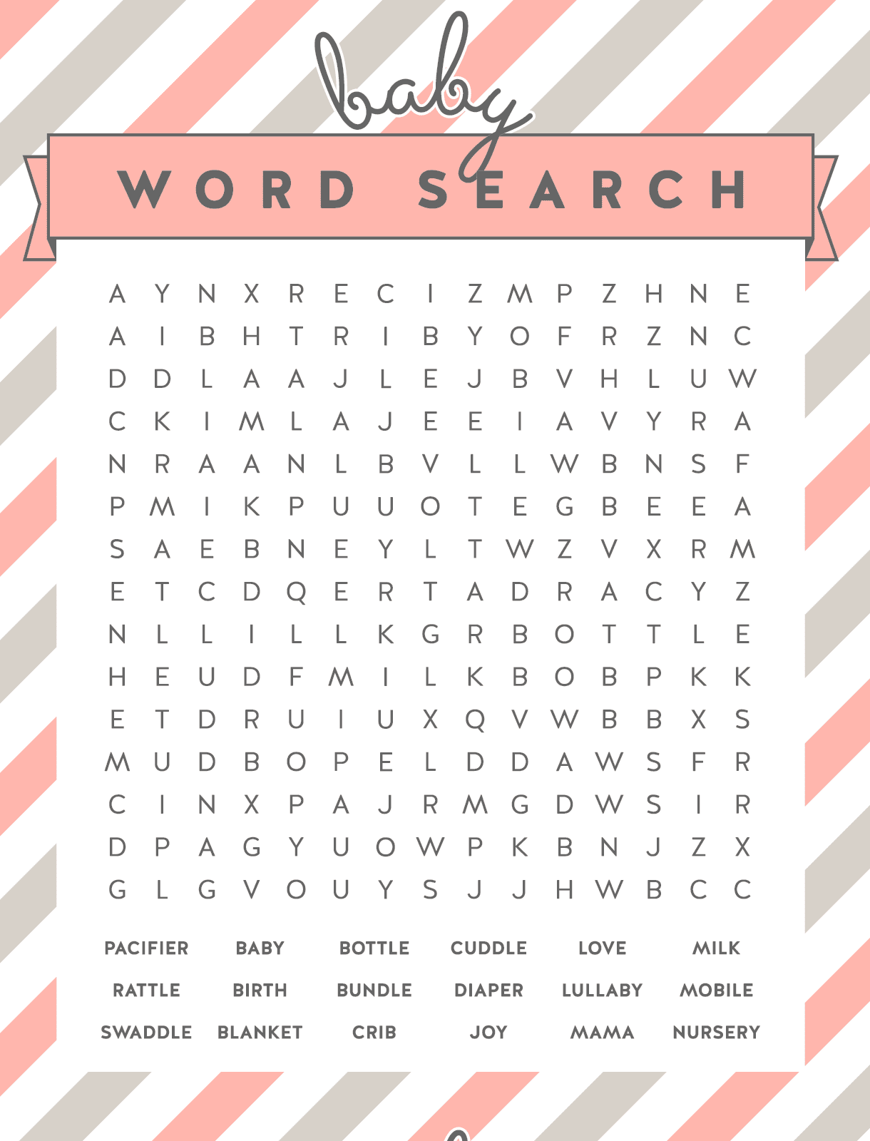 Free Printable Word Searches