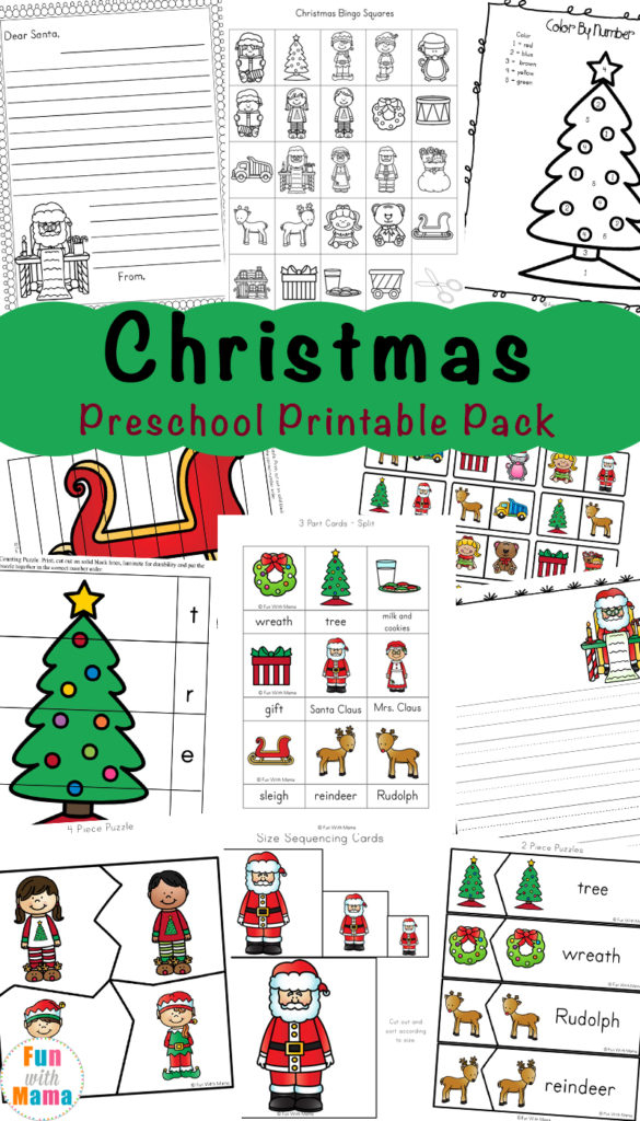 Christmas Worksheets For Preschool