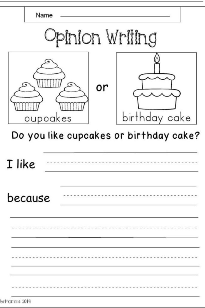 Free Kindergarten Writing Worksheets Kindergarten