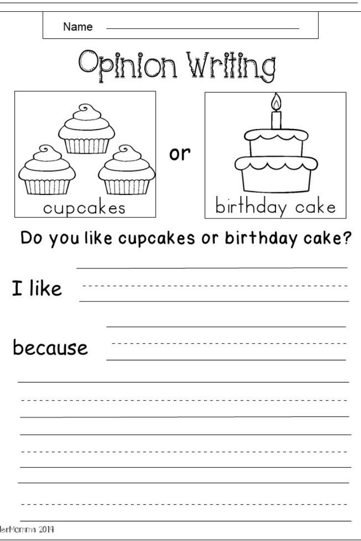 Writing Worksheets For Kindergarten