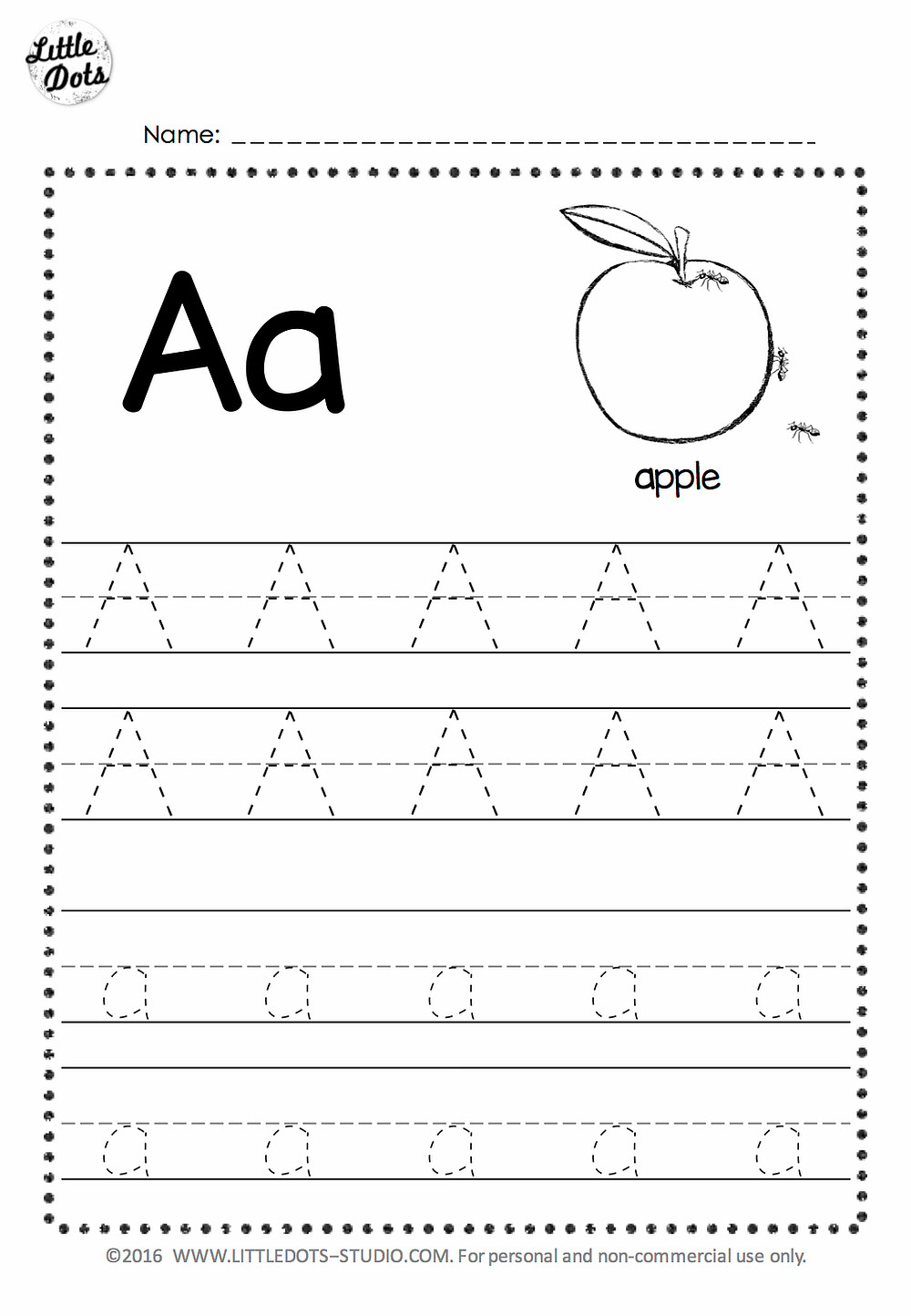 Letter A Worksheets