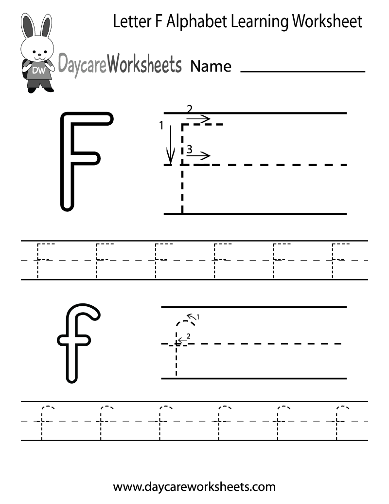 Letter F Free Printables