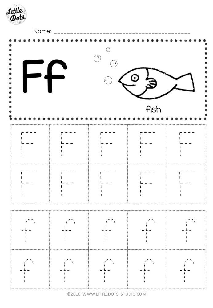 Tracing The Letter F Free Printable