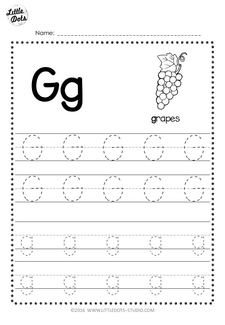 Letter G Free Printables