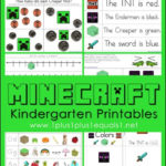 FREE Minecraft Kindergarten Worksheets