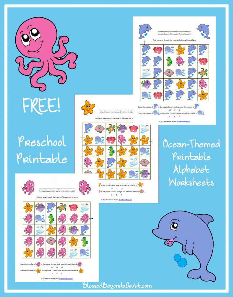 Free Printable Ocean Worksheets