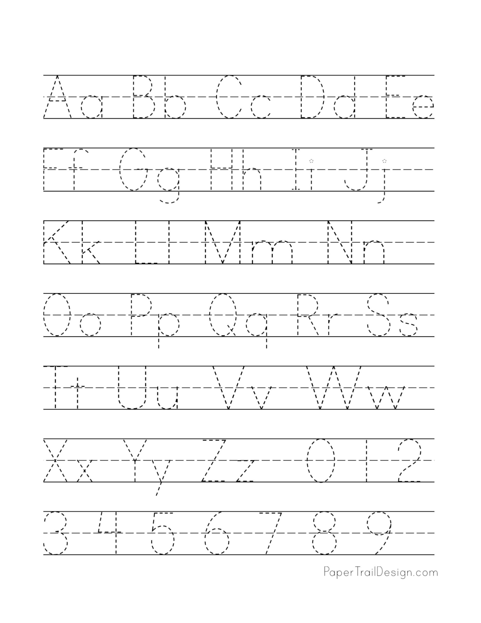 Printable Alphabet Practice Worksheets For Kindergarten Printable 