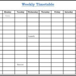 Free Printable Blank Study Planner Calendar Template In