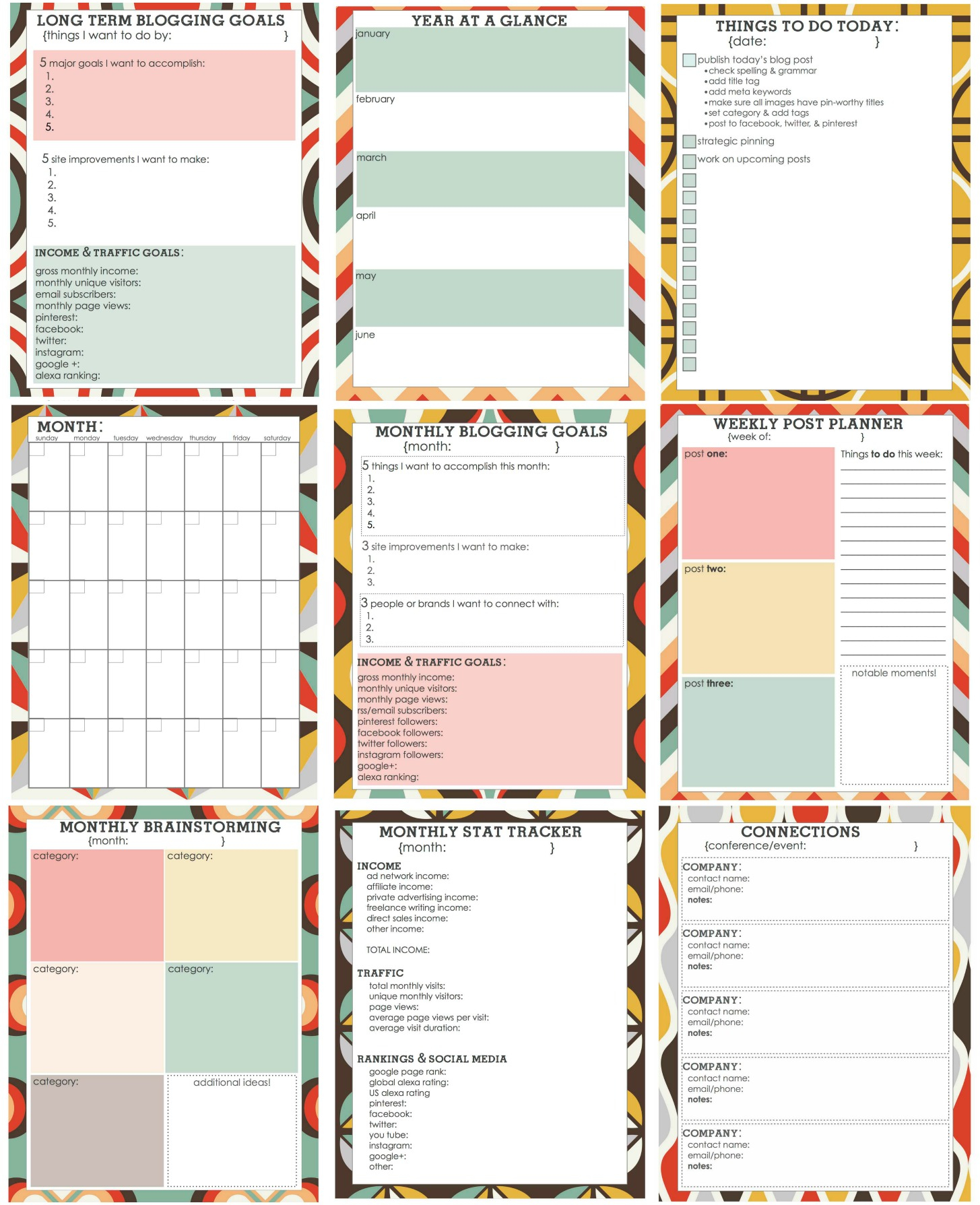 Free Printable Planner