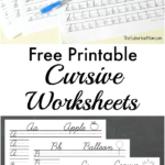 Free Printable Cursive Worksheets Writing Prompts