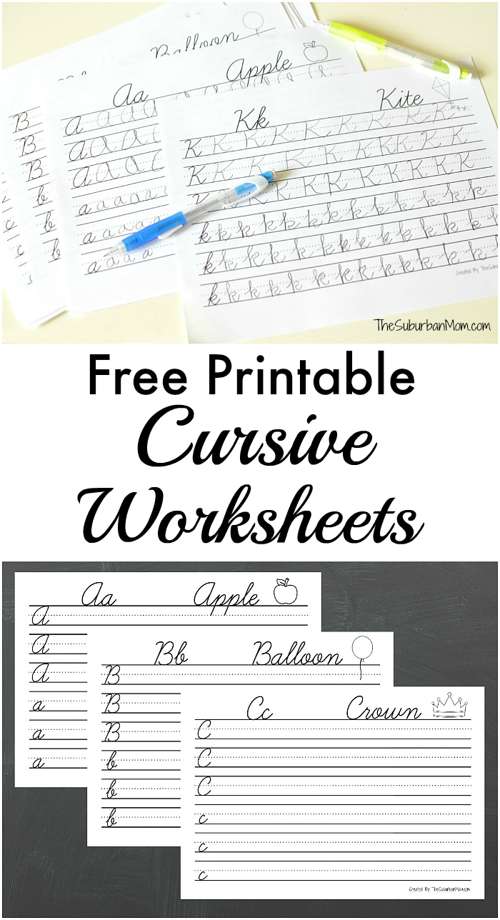 Free Printable Cursive Worksheets