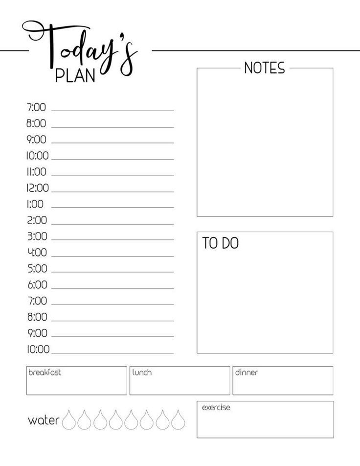 Free Printable Daily Planner