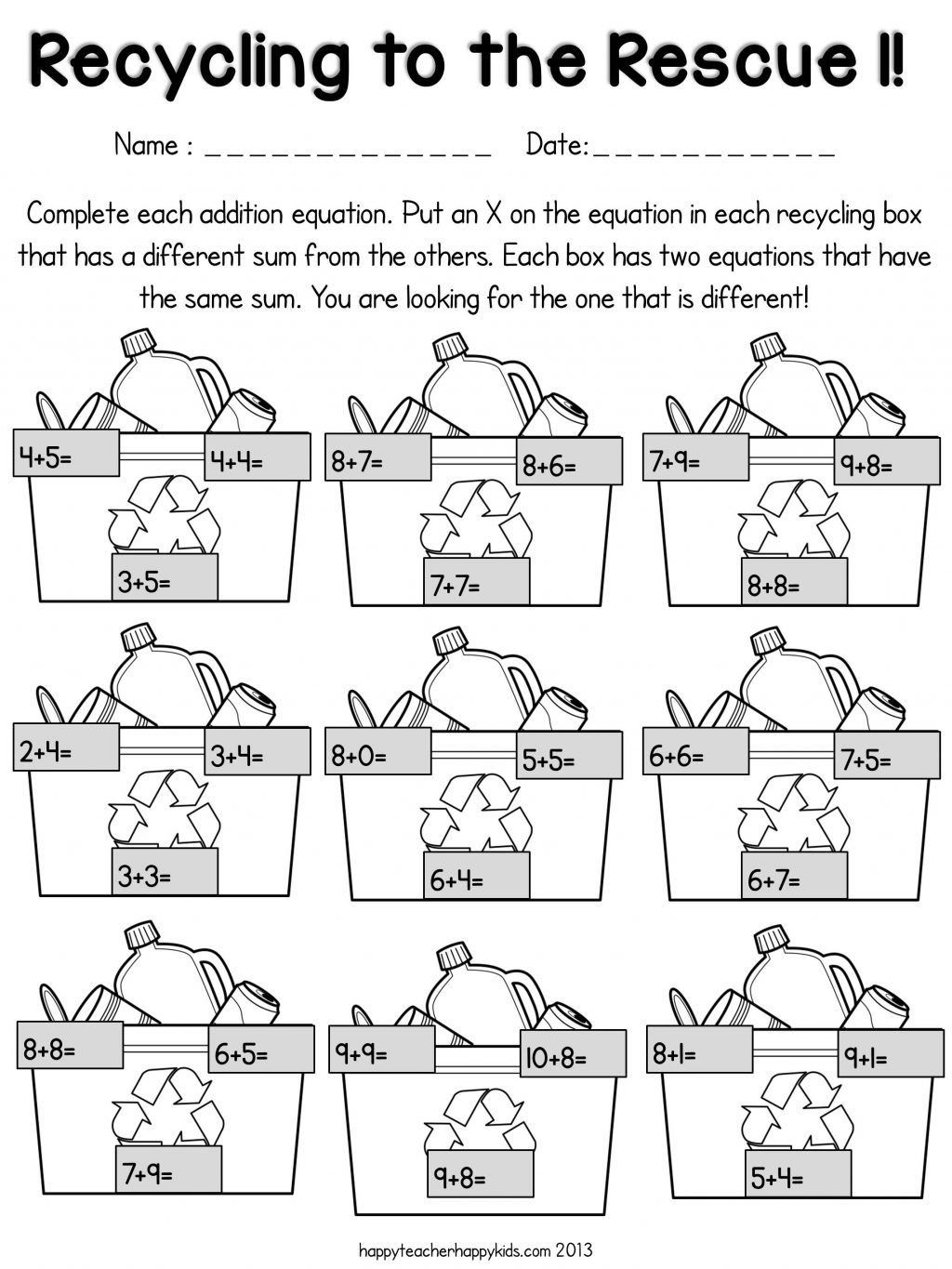 Earth Day Worksheets