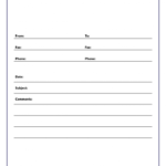 Free Printable Fax Cover Sheet A4 Size Fax Cover Sheet