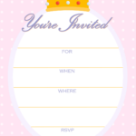 FREE Printable Golden Unicorn Birthday Invitation Template