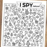 Free Printable I Spy Nature Game Paper Trail Design