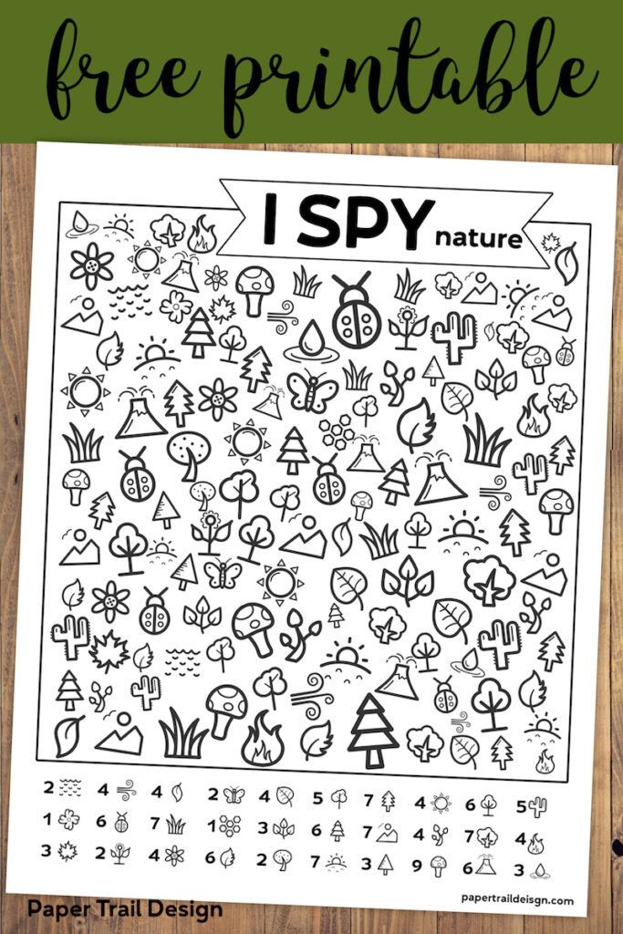 I Spy Free Printables