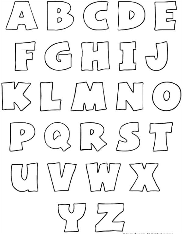 4 Free Printable Letters