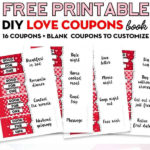 Free Printable Love Coupons DIY Gift Lovely Planner