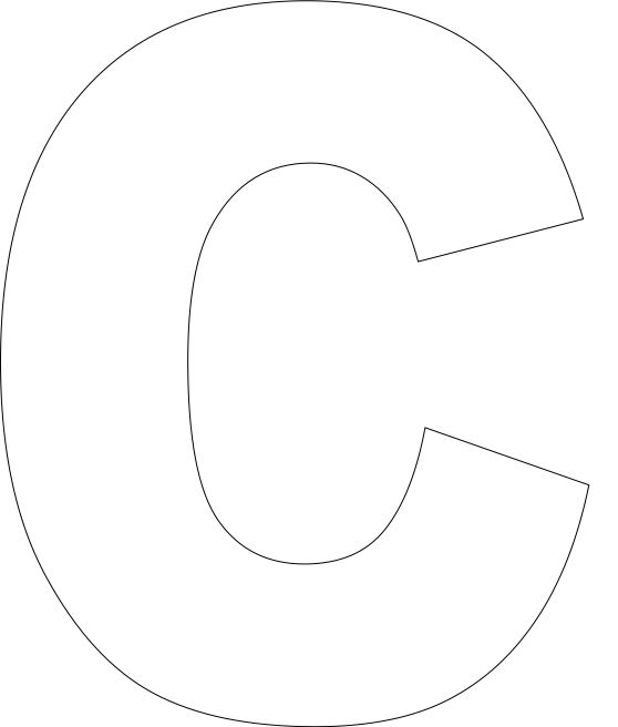 Letter C Template Free Printable