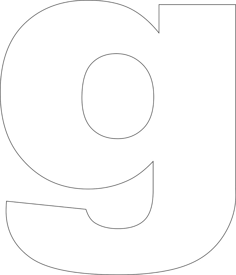 Letter G Template Free Printable