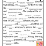 Free Printable Mad Libs For Middle School Students That
