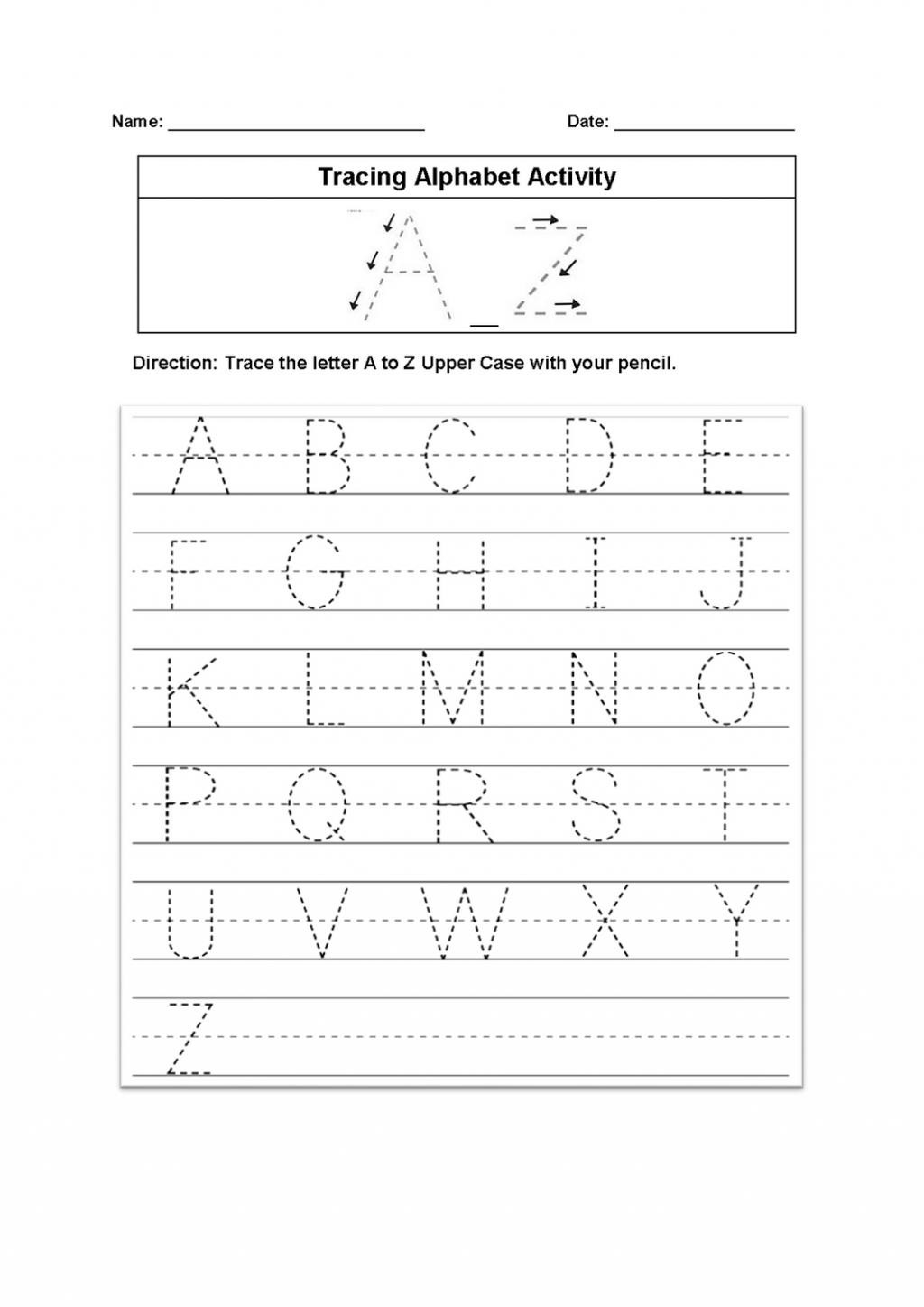 Printable Alphabet Worksheets