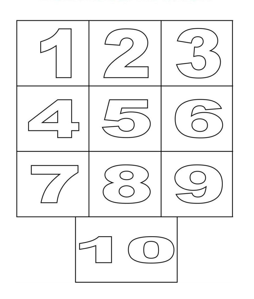 Number 1 Free Printable