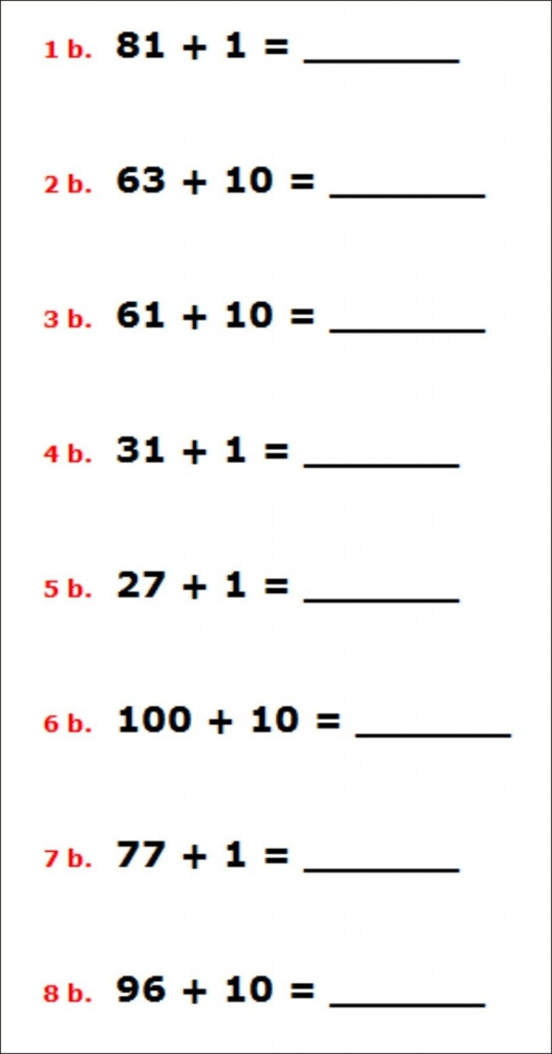 Free Printable Math Worksheets