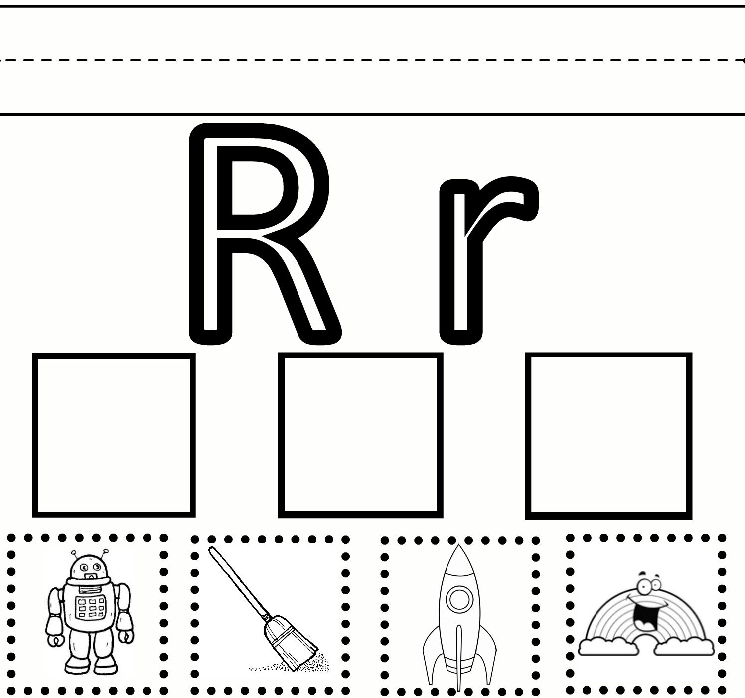 Letter R Free Printable Worksheets