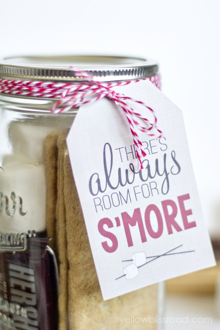 Free Printable S'mores Tags