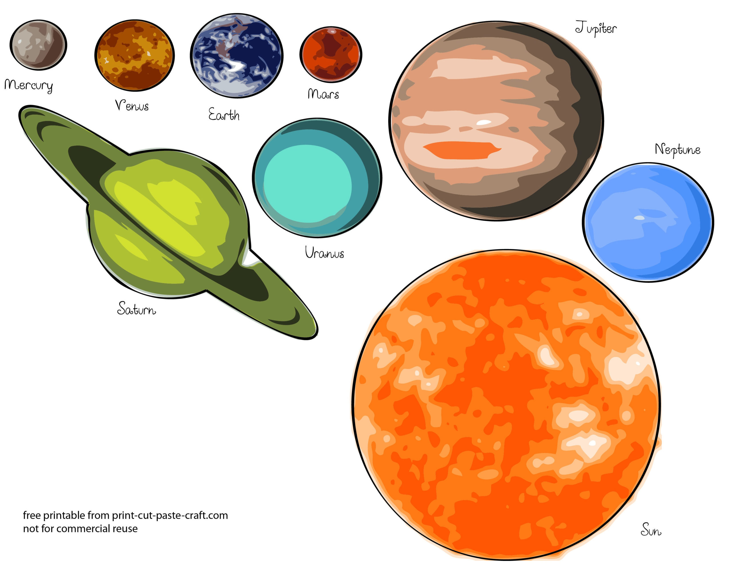 Free Solar System Printables