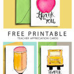 Free Printable Teacher Appreciation Cards Smiling Colors
