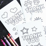 Free Printable Thank You Cards For Kids To Color Send