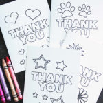 Free Printable Thank You Cards For Kids To Color Send