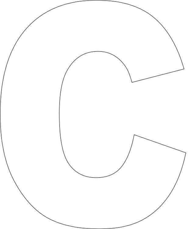 Letter C Template Free Printable