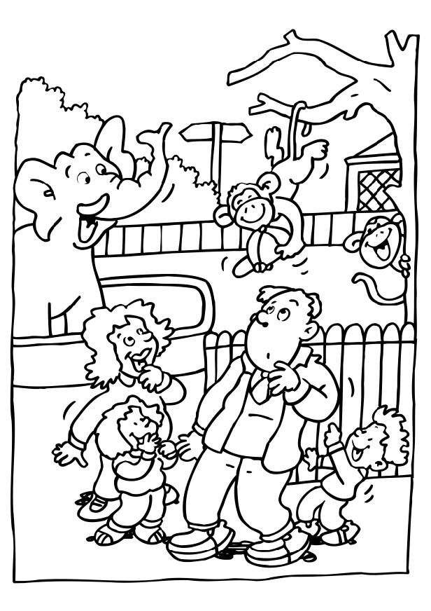 Free Printable Zoo Coloring Pages