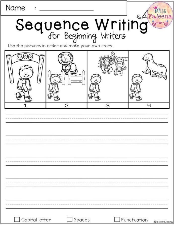 Writing Worksheets For Kindergarten