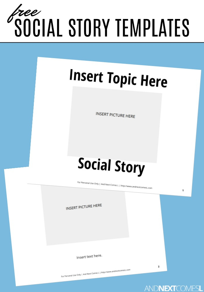 Free Printable Social Story Template