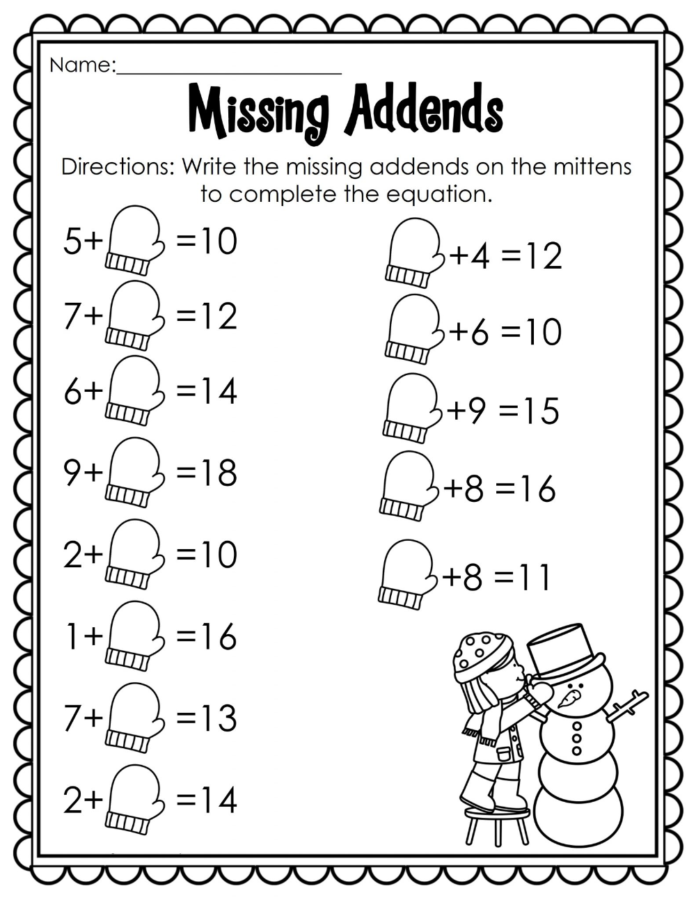 Fun Math Worksheets