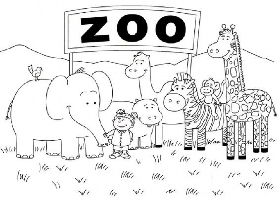 Free Printable Zoo Coloring Pages