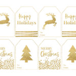 Gold Free Printable Christmas To From Tags Paper Trail