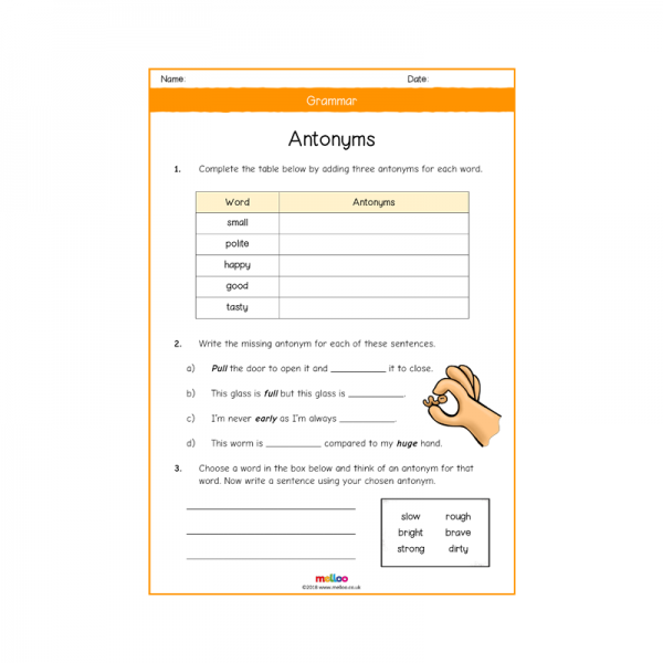 Year 6 Free Printable English Worksheets